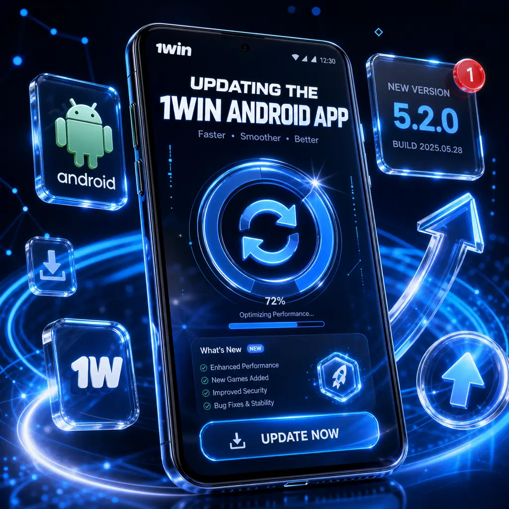 Updating the 1win Android app